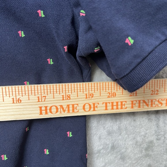 Scotch & Soda Men's Size Medium Blue Cotton Short Sleeve Polo Shirt Pattern - Picture 5 of 6